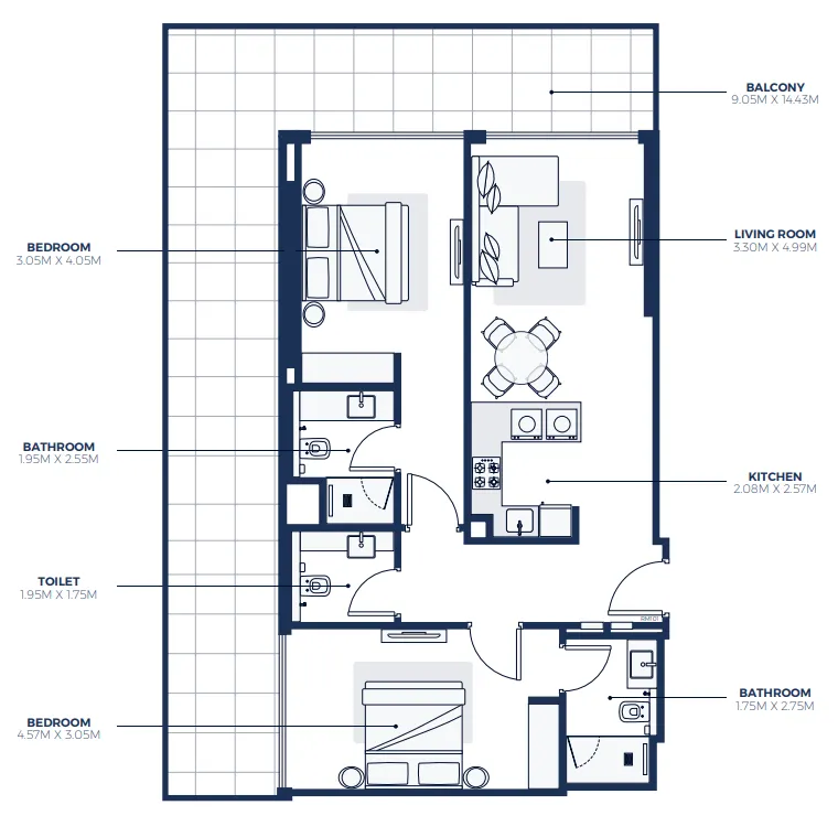 2BR Layout