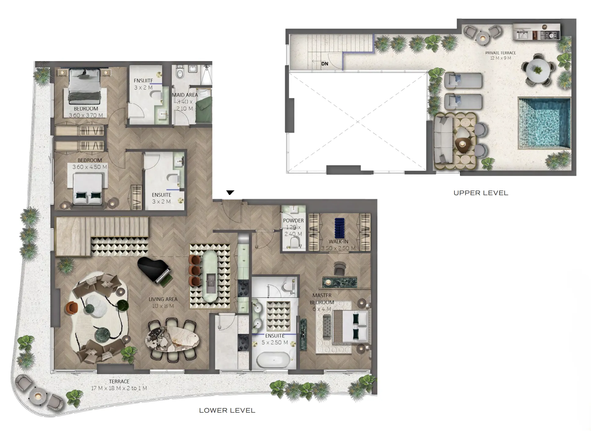 3 bedrooms floor plan