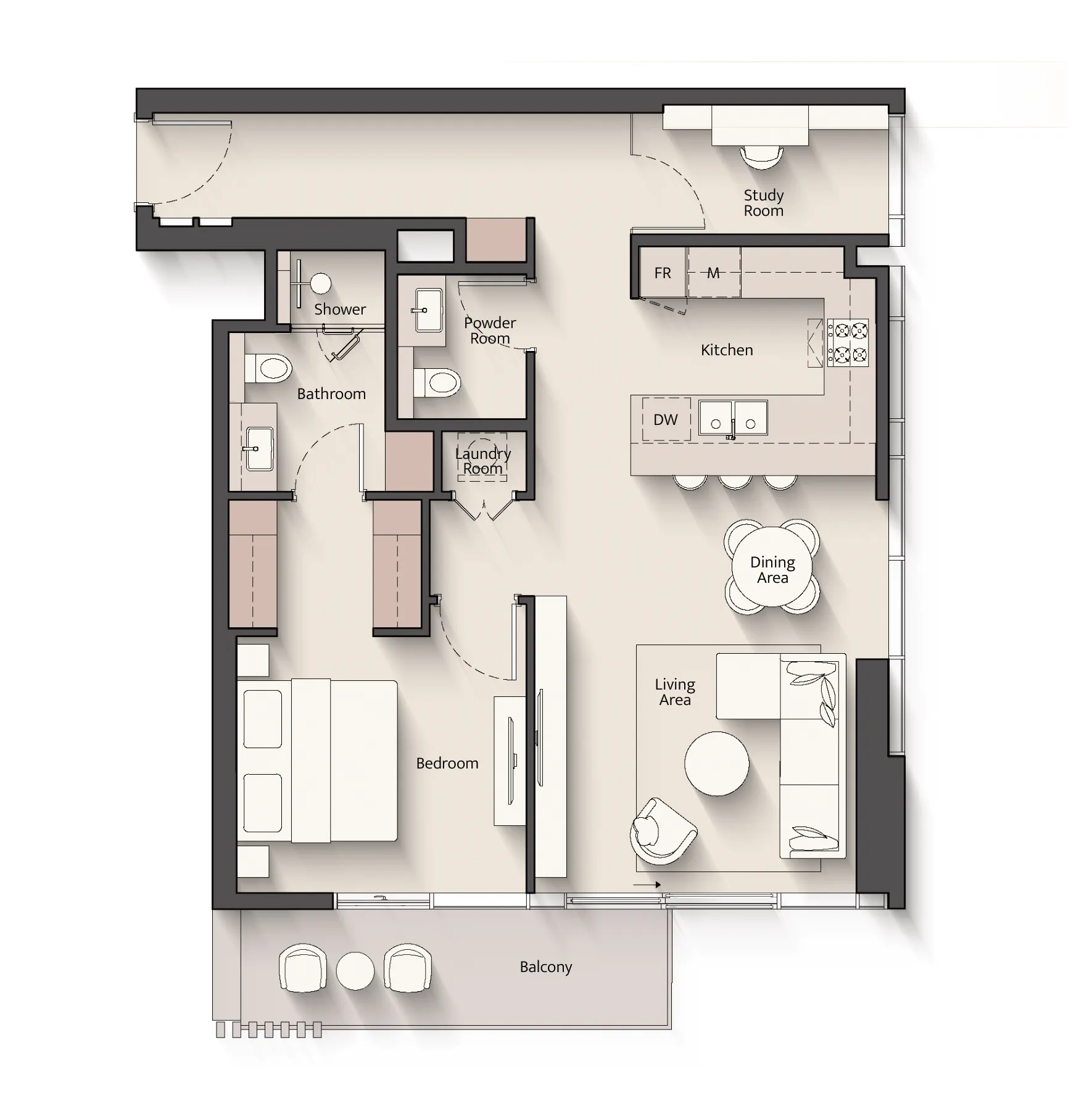 Everly Place — 5 Bedrooms floor plan