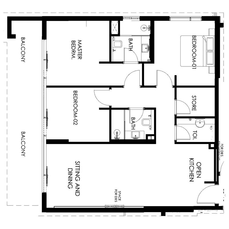 3BR Layout