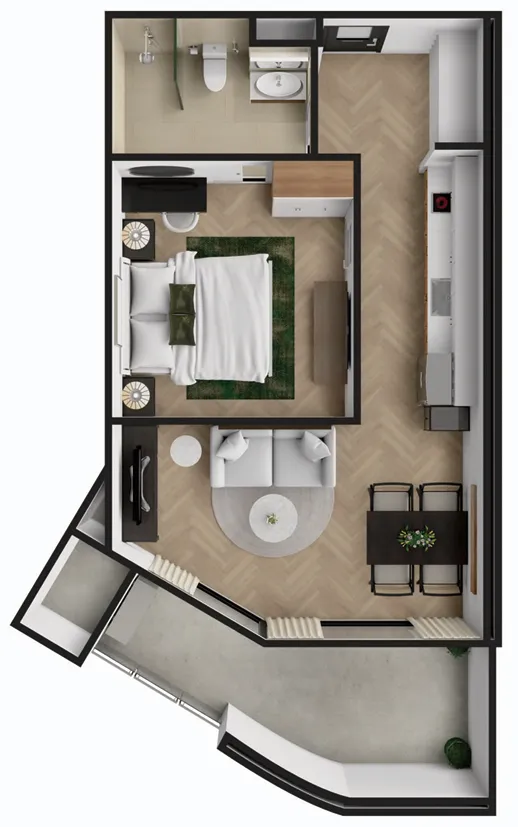 1BR Layout