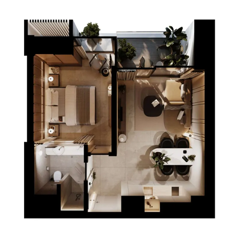 1BR Layout