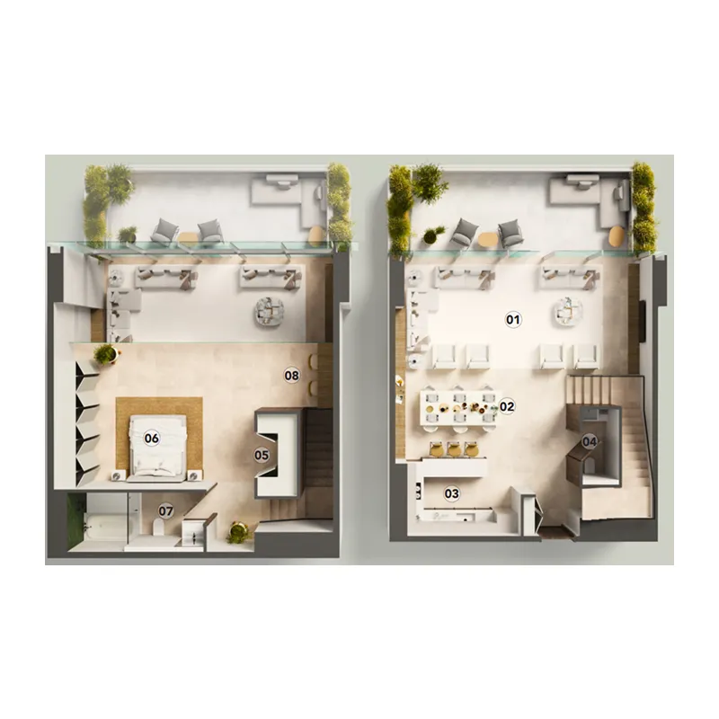 1 bed