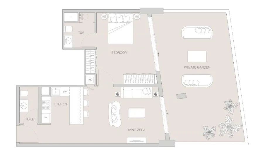 1 bed
