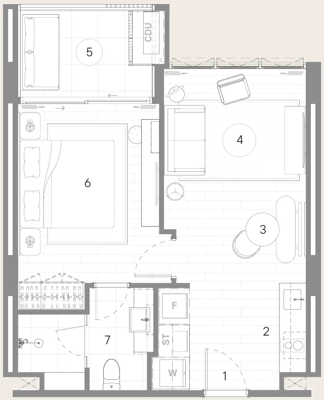 1BR Layout