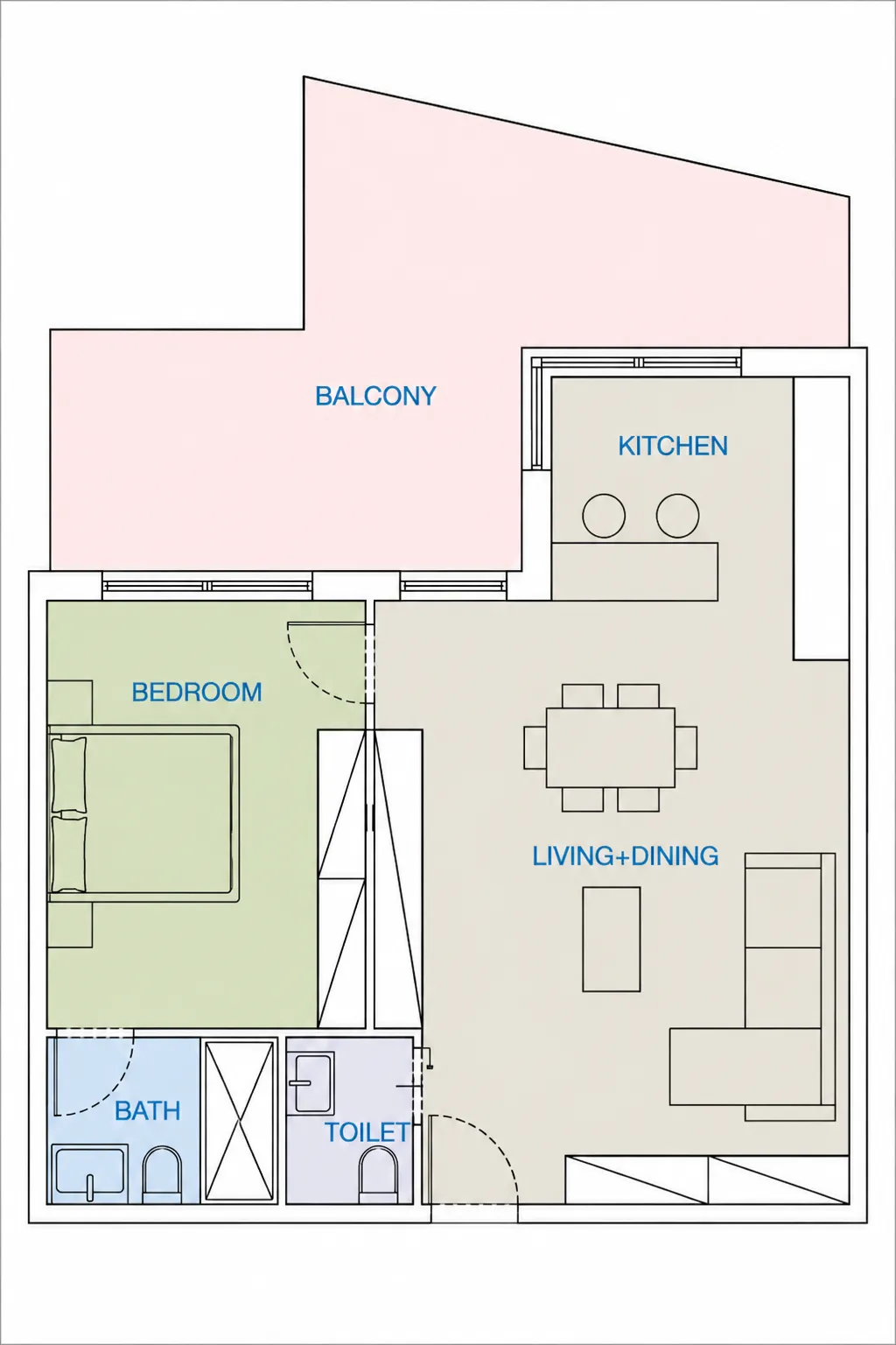 1BR Layout