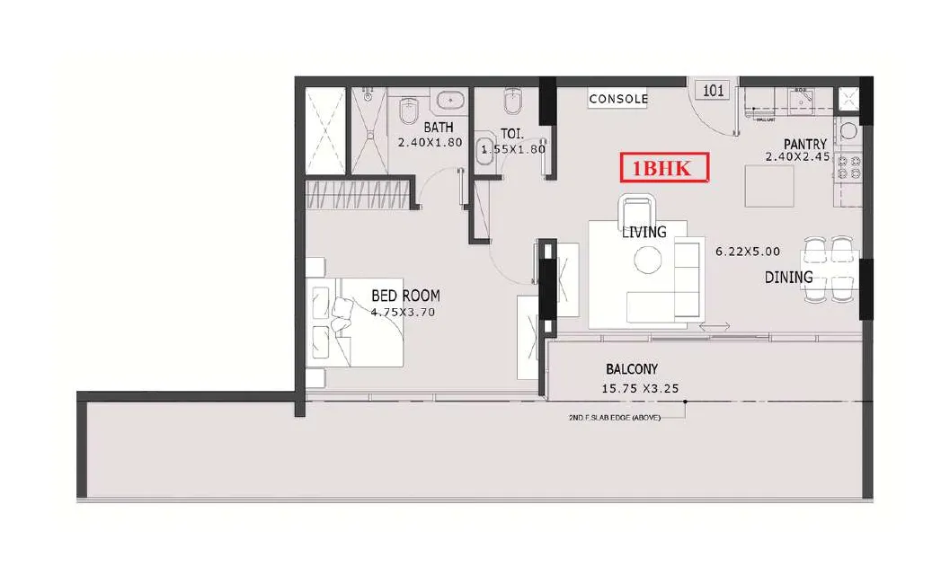 1 bed