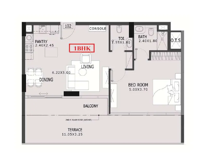 1 bed