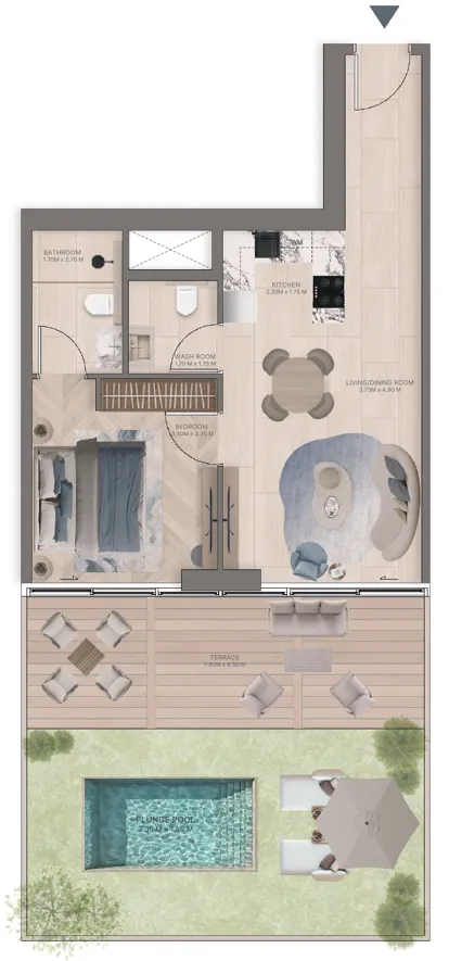 1 bed
