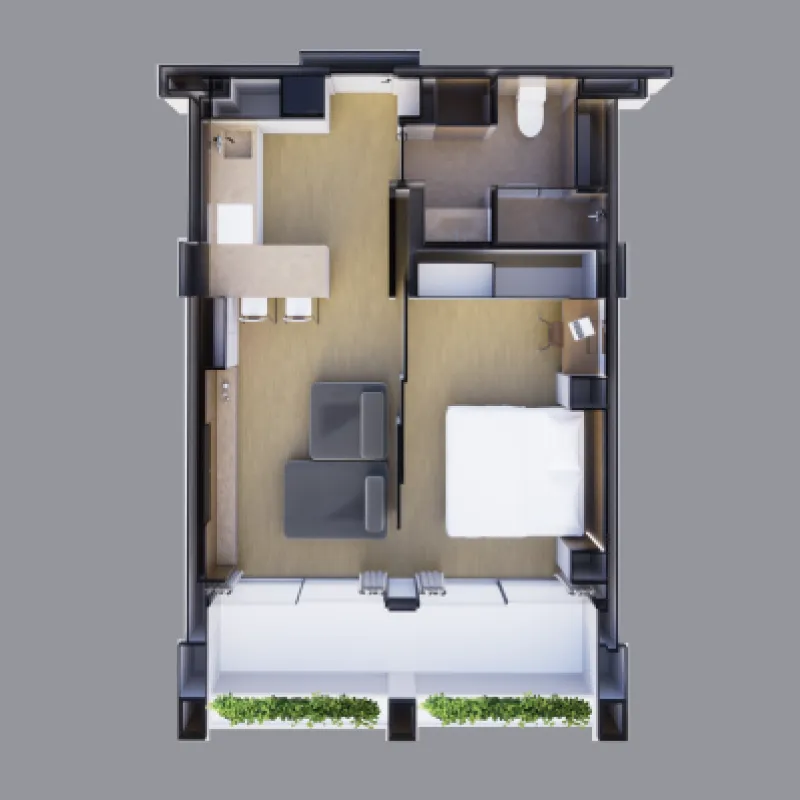 1BR Layout