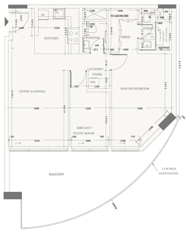Arche Residences — 5 Bedrooms floor plan