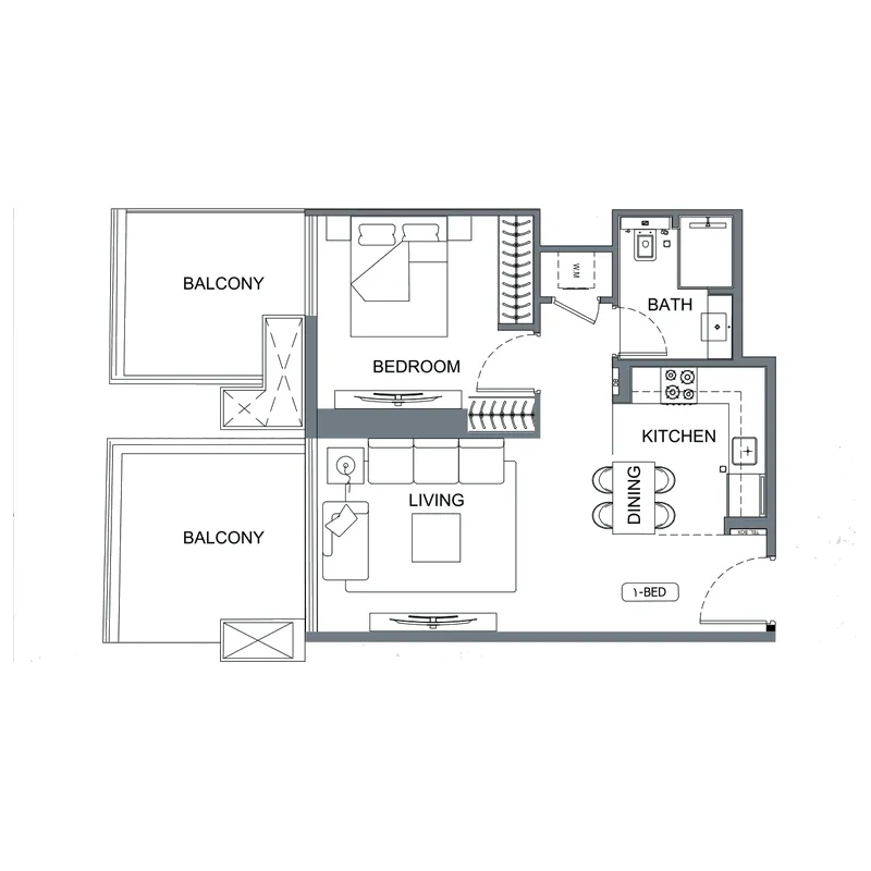 1BR Layout