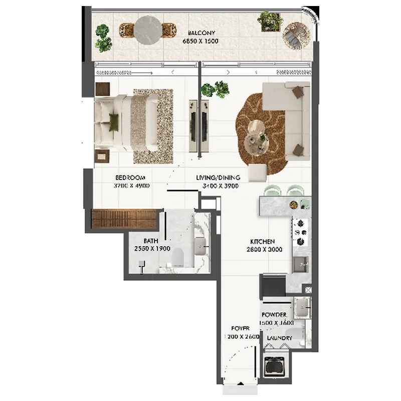 1BR Layout