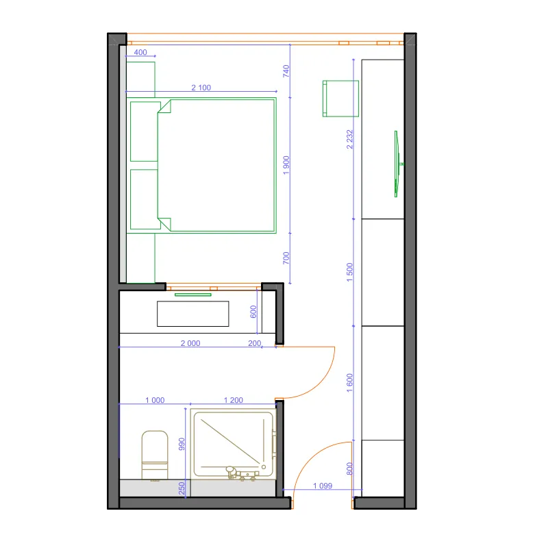 1BR Layout