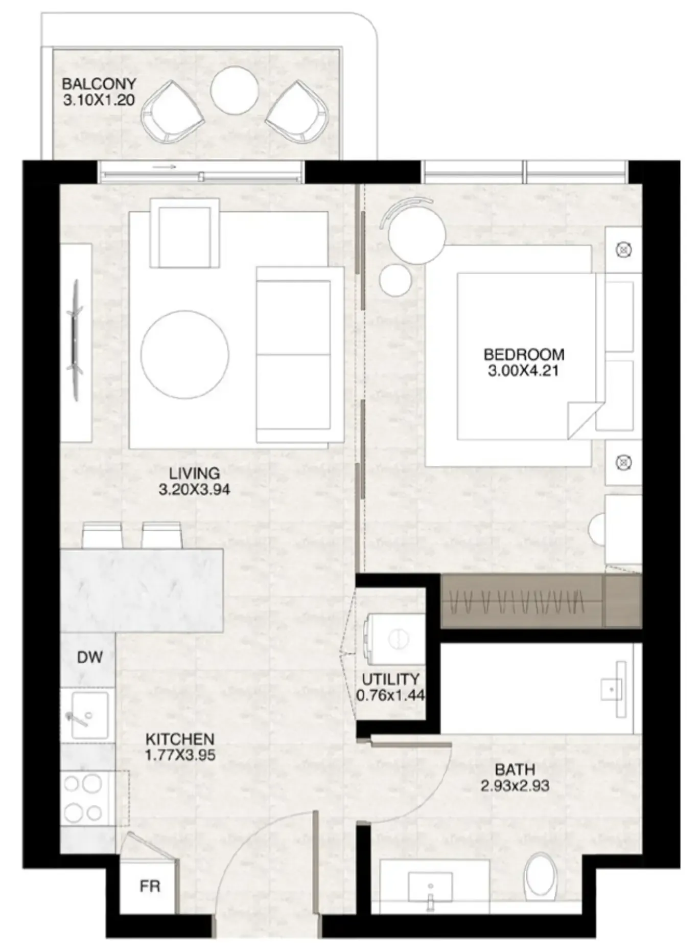 1BR Layout