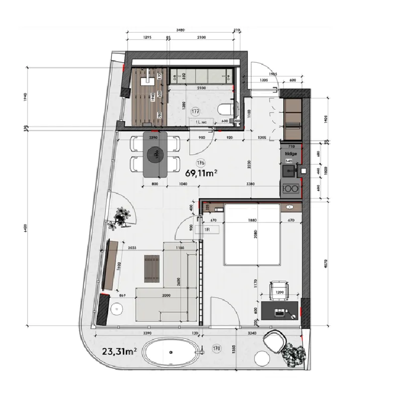 1BR Layout