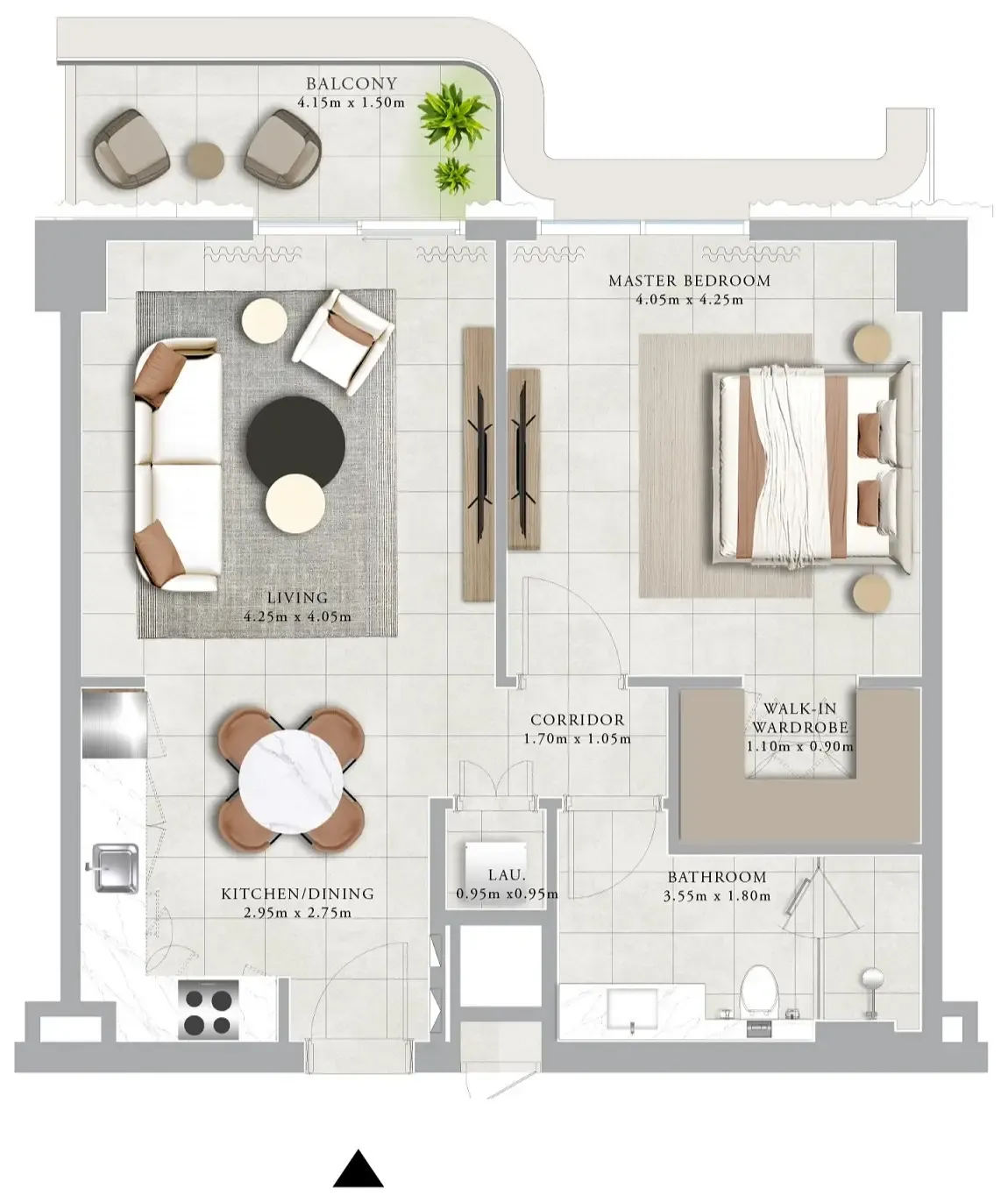 1 bed