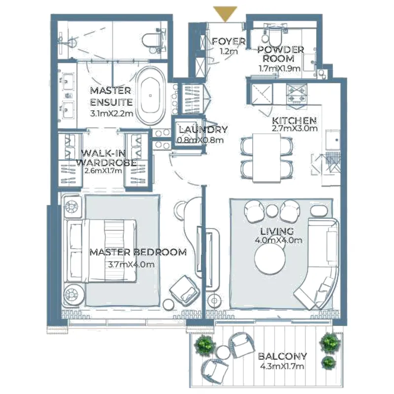 1BR Layout