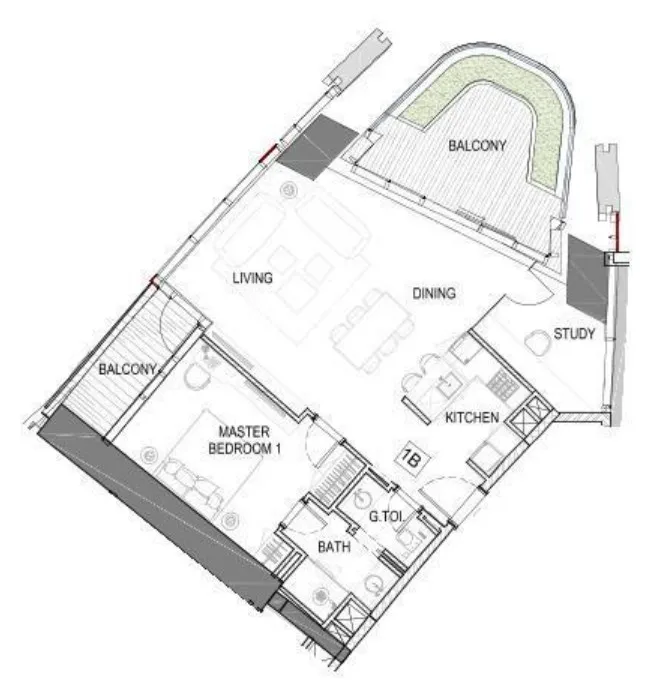 1BR Layout