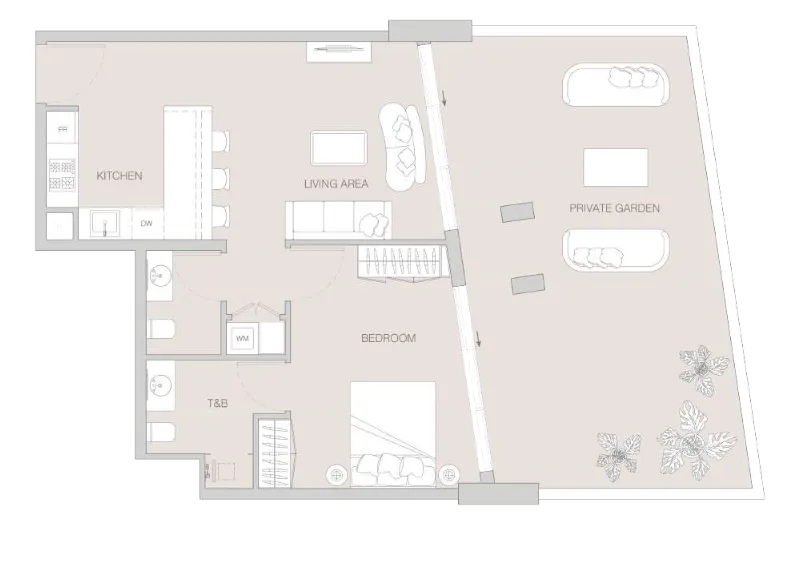 1 bed