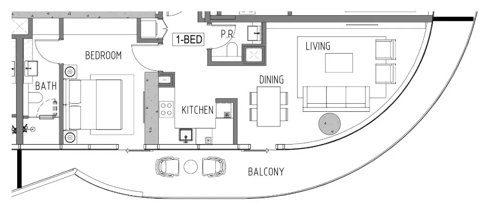 1 bed