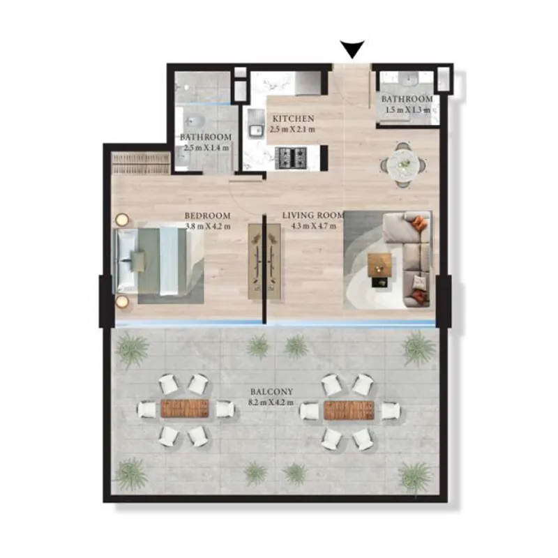 Studio floor plan