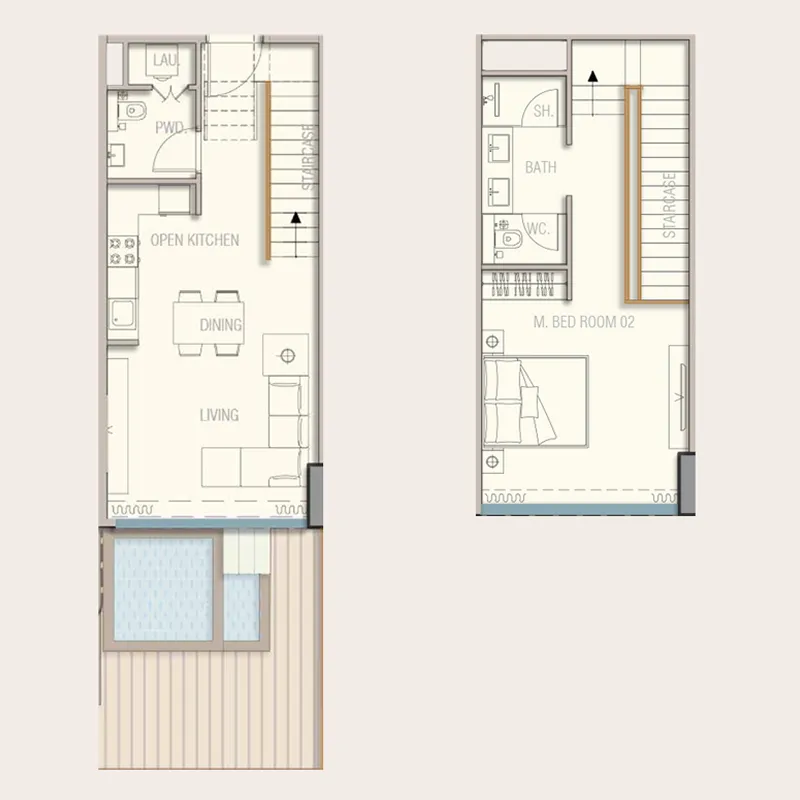 1 bed