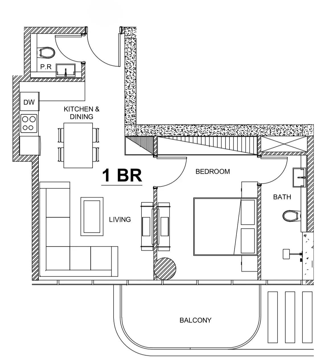 1BR Layout