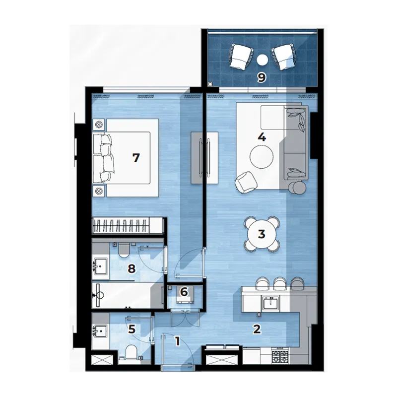 1BR Layout