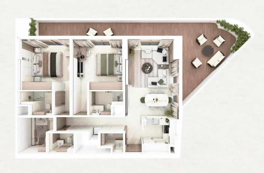 ADE Properties Barari Gate by ADE 2BR floor plan