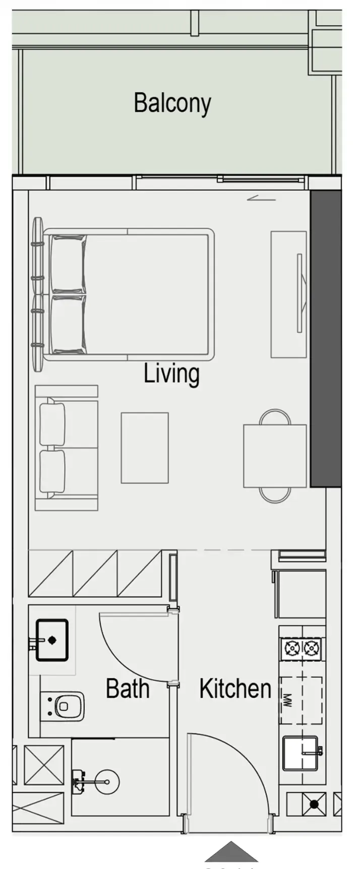 0BR Layout