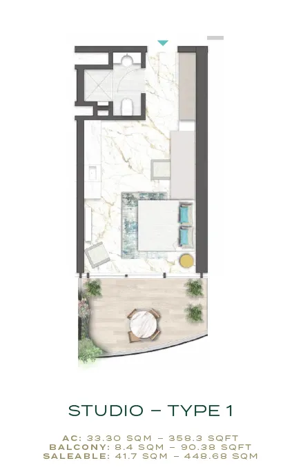 Studio floor plan