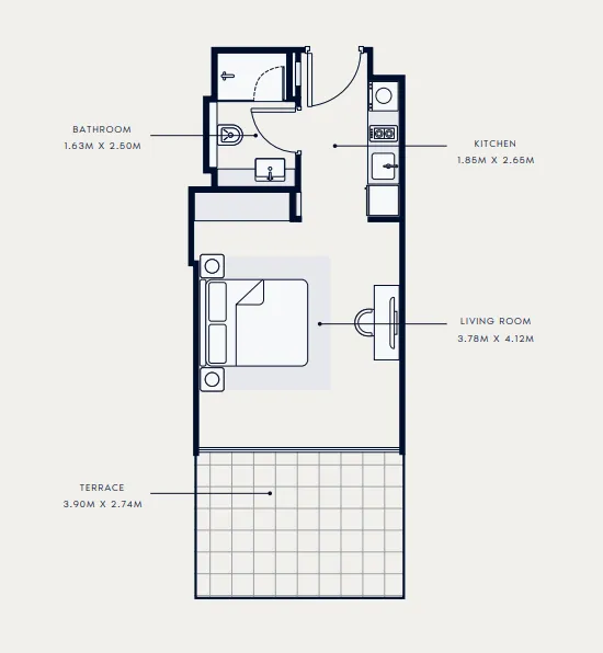 Studio floor plan
