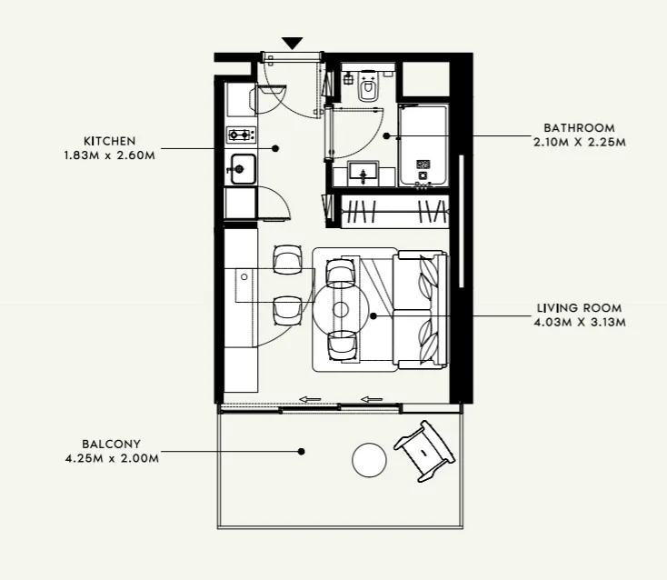Studio floor plan