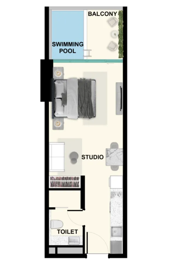 Samana Samana Ibiza Studio floor plan