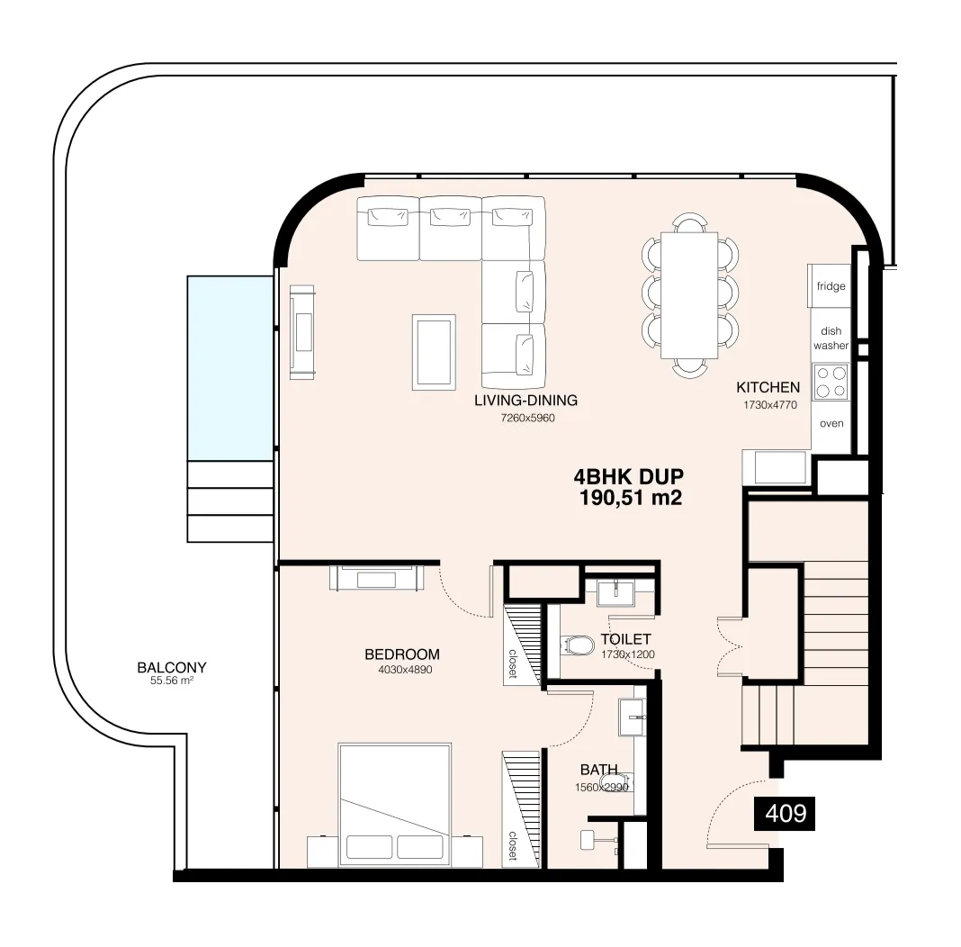 Mr. Eight Development Villa Del Gavi 4BR floor plan