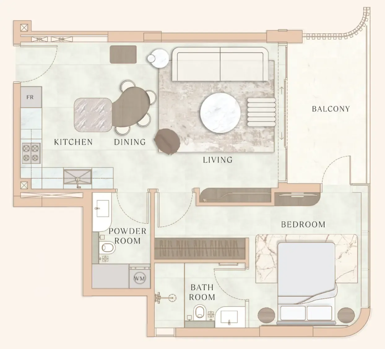 1BR Layout