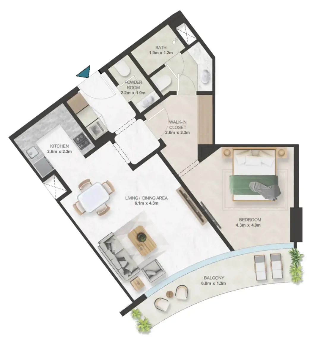 1BR Layout