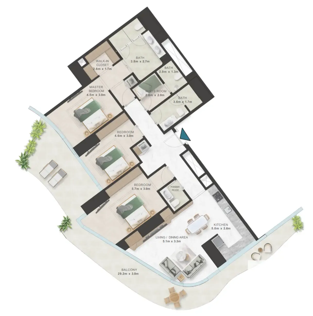3BR Layout