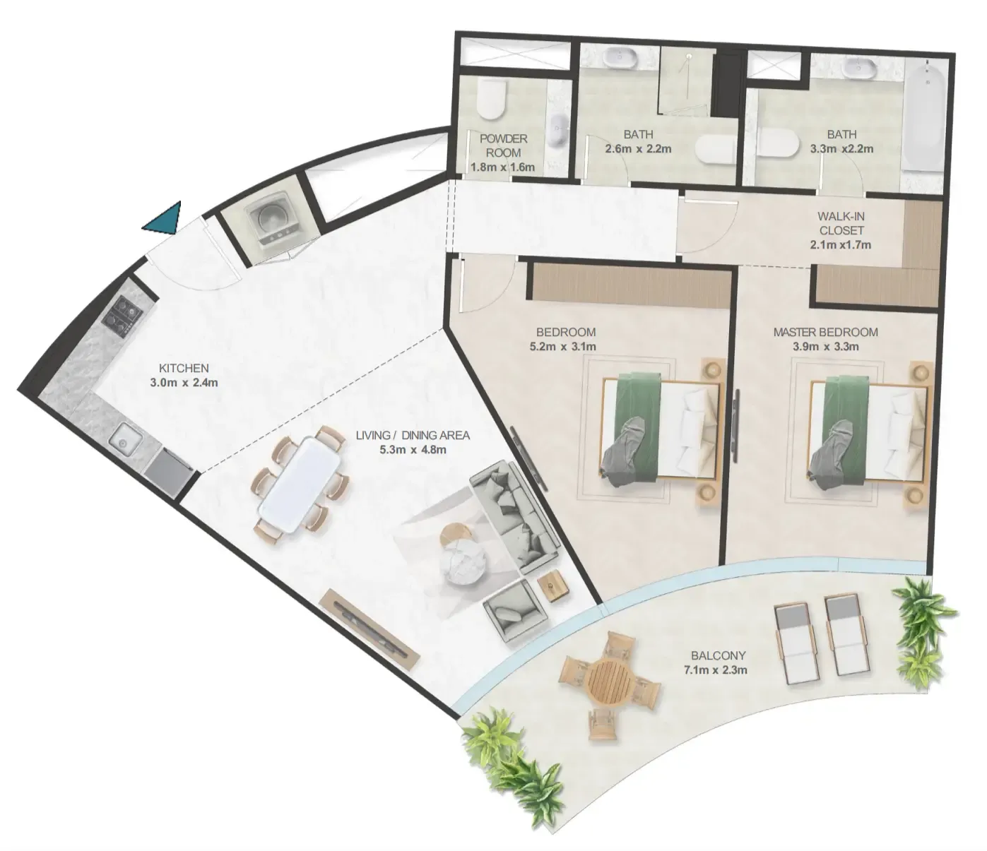 2BR Layout