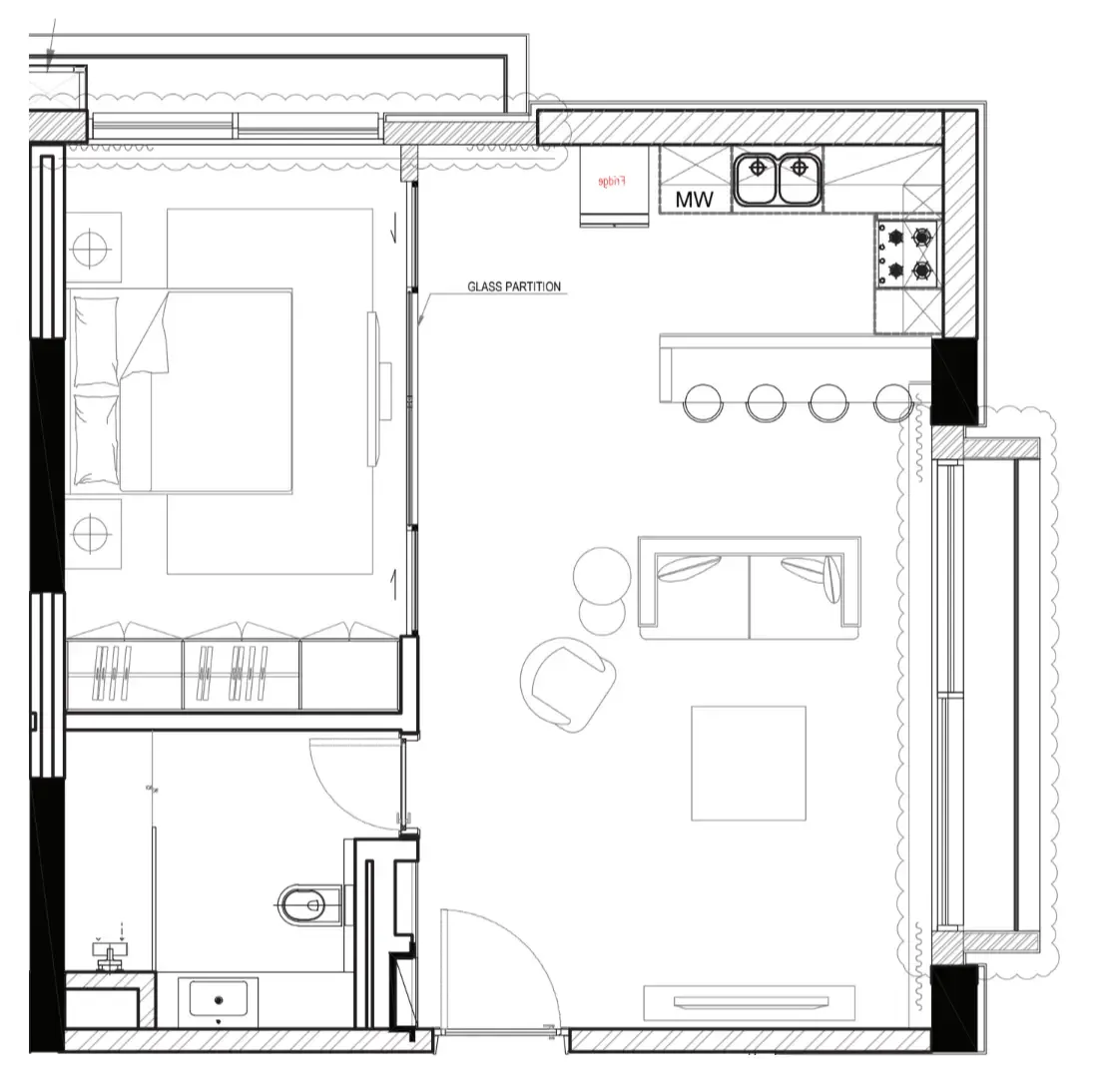 0BR Layout