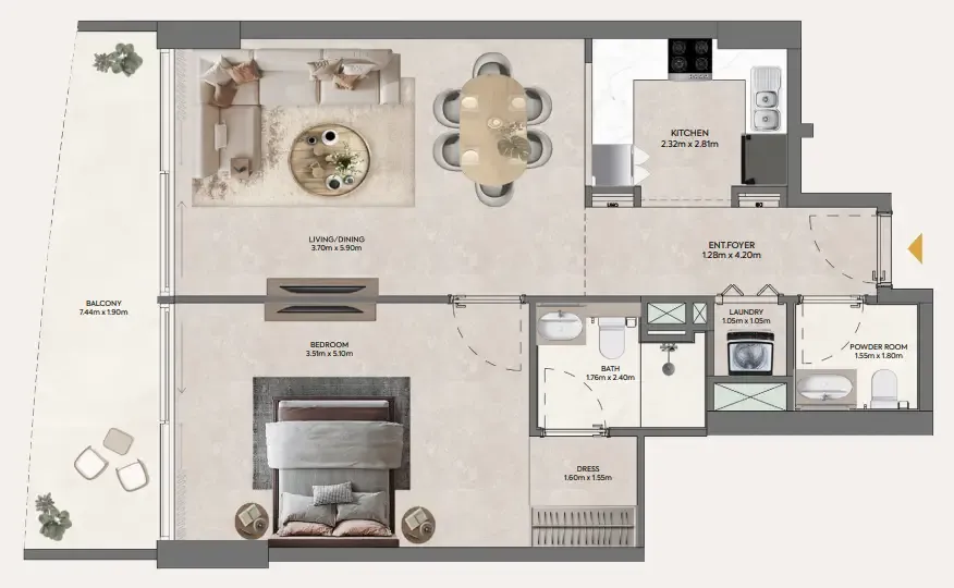 1BR Layout
