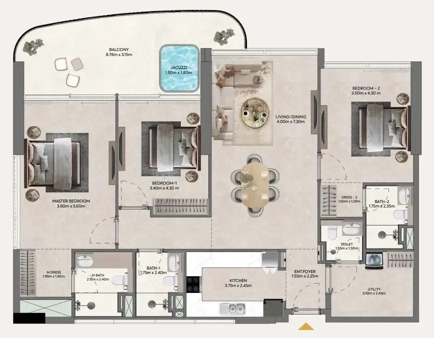3BR Layout
