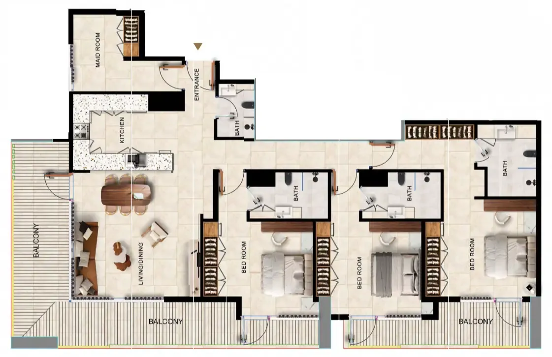 3BR Layout
