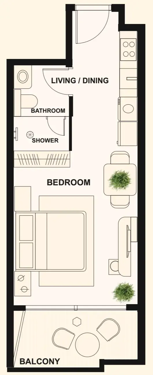 Studio floor plan