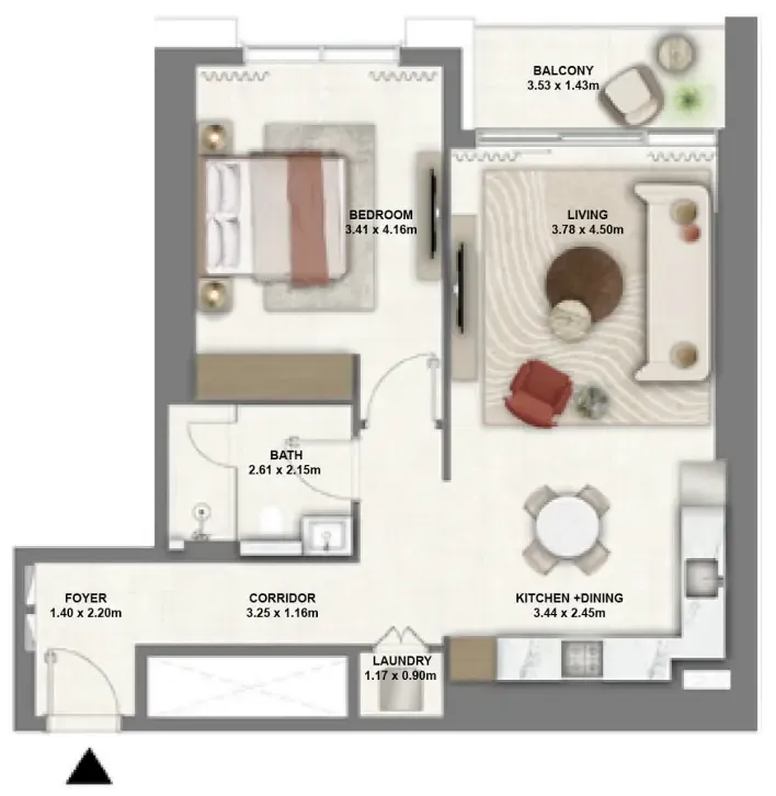 1 bed