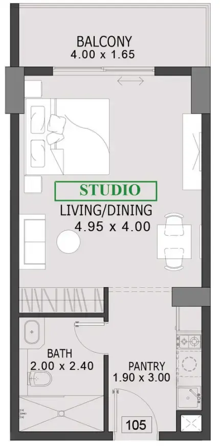 Studio floor plan