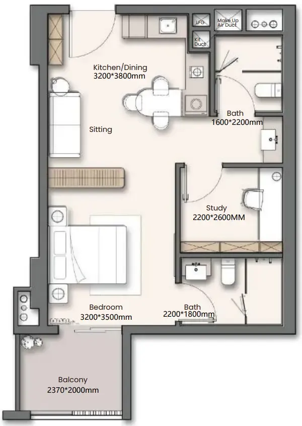 Studio floor plan
