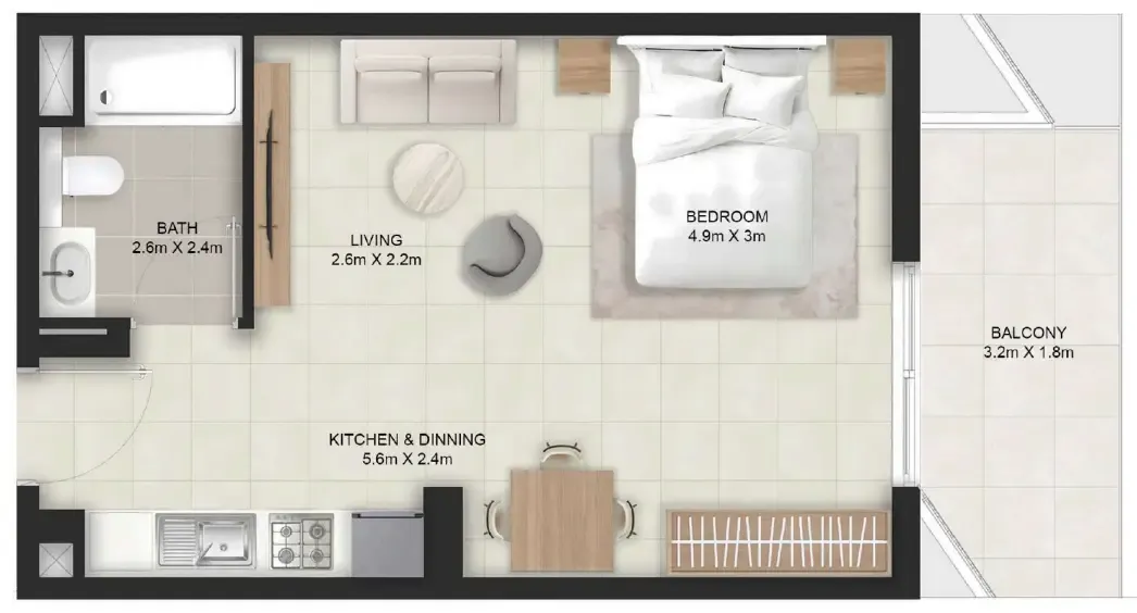 Studio floor plan