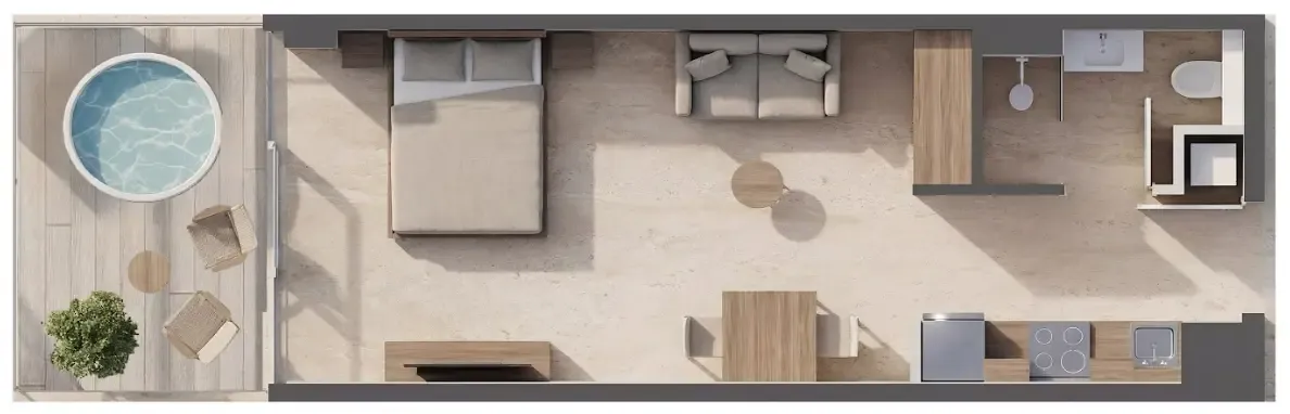 Studio floor plan
